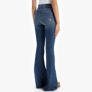MOTHER The Super Cruiser in Born to Bite Flare Leg Denim Jeans
